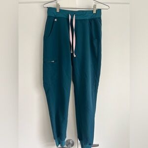 FIGS Zamora Jogger Scrub Pant in Caribbean Blue size XS